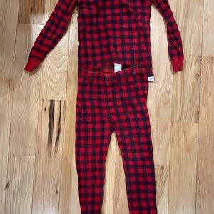 GAP Kids Red and Black Plaid Pajama Set